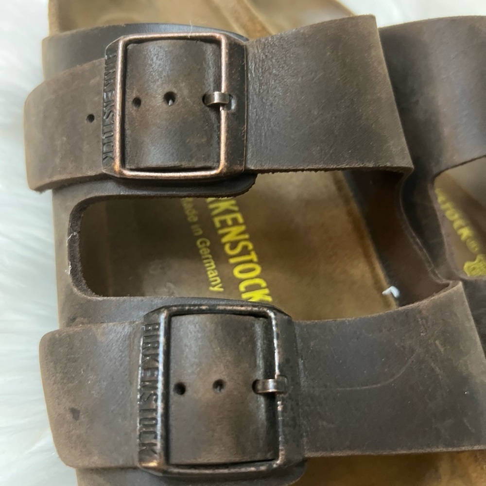 Birkenstock Dark Brown Leather Sandals - Picture 5 of 7